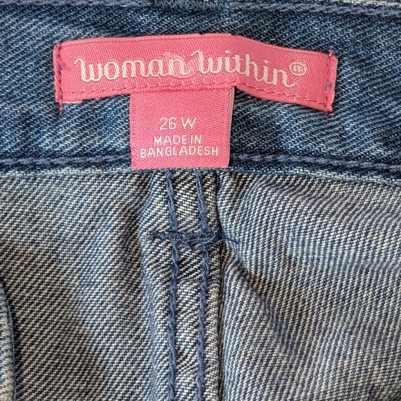 Women's Woman Within Denim Capri - Picture 1 of 5